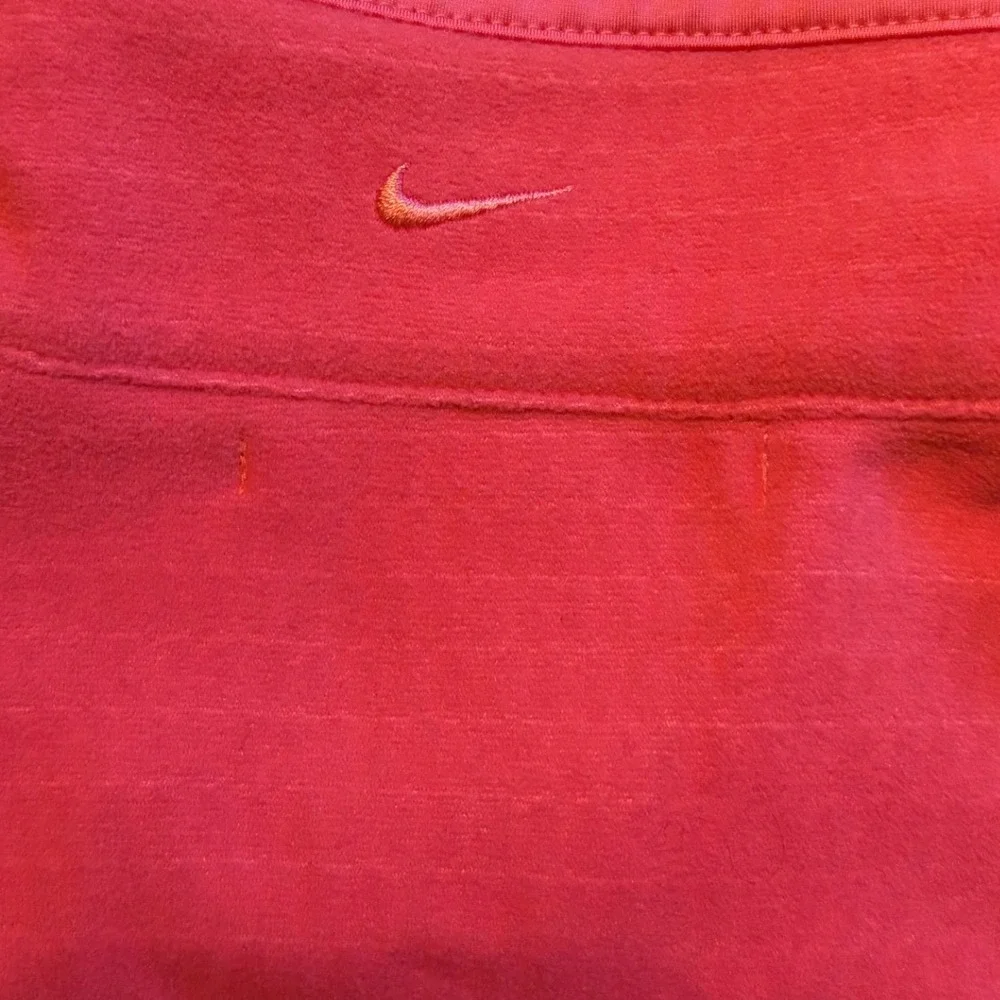 Nike Golf Therma-FIT Quarter Zip Pullover Coral Pink Womens Large Fleece Top